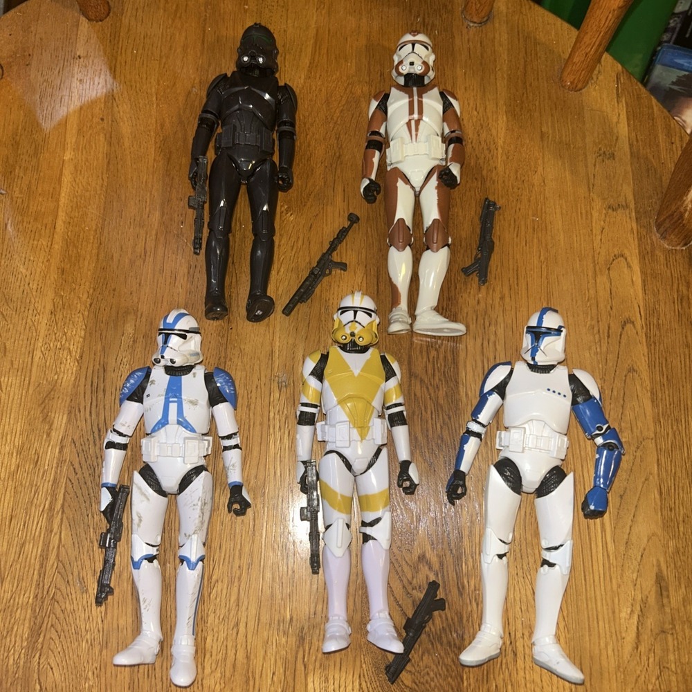Black Series Star Wars Clone Troopers Lot With Weapons B2